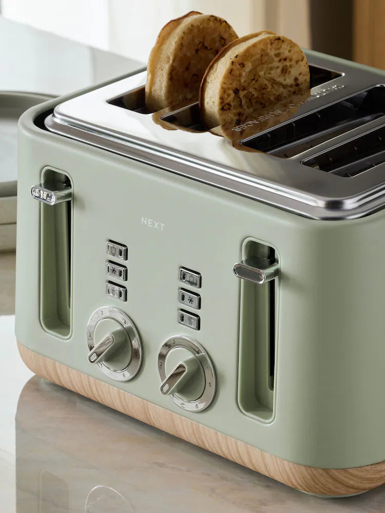 Sage Green Bronx 4 Slice Toaster