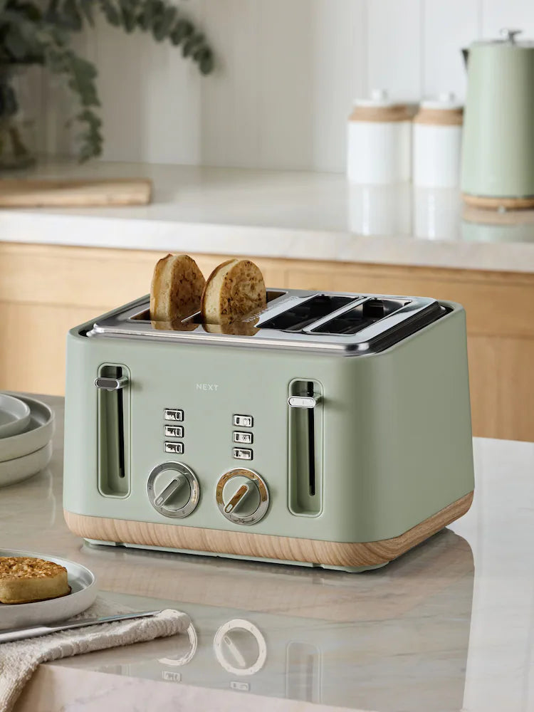 Sage Green Bronx 4 Slice Toaster